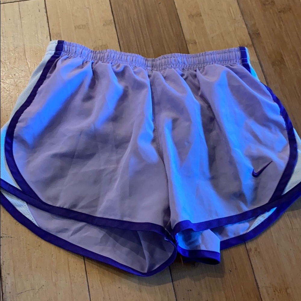 Purple Nike shorts